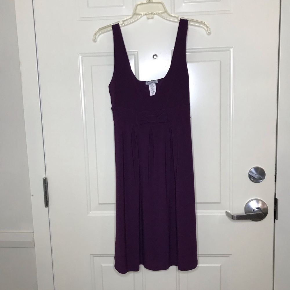 Body Central womens medium Purple sundress Dress bow accent